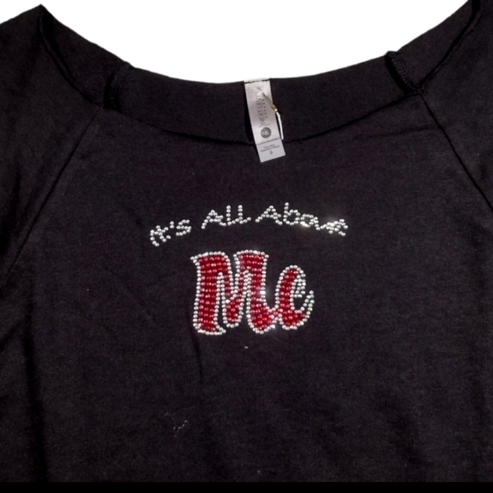 It's All About Me Boat Neck Jersey NWT
